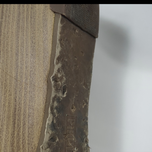 Pikolinos Gandia Red Leather Mary Jane Wedge Size 38 Boho Cottage - Picture 7 of 8